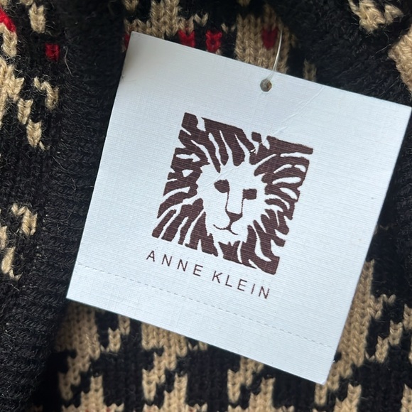 NWT Anne Klein Houndstooth Sweater Cardigan.  SzLG - Picture 16 of 16